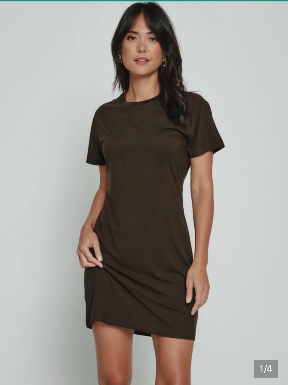7 Diamonds t-shirt dress small mocha